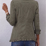 Ascension | Embroidered Jacket with Ruffles