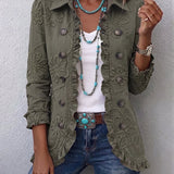 Ascension | Embroidered Jacket with Ruffles