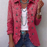 Adoration | Pink Cashmere Jacket with Ruffles