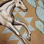 Kaitlyn - Cactus & Desert Horse Zip-Up Cardigan