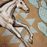 Kaitlyn - Cactus & Desert Horse Zip-Up Cardigan