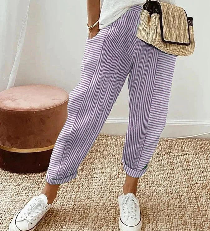 Lily - Striped Lily Pants