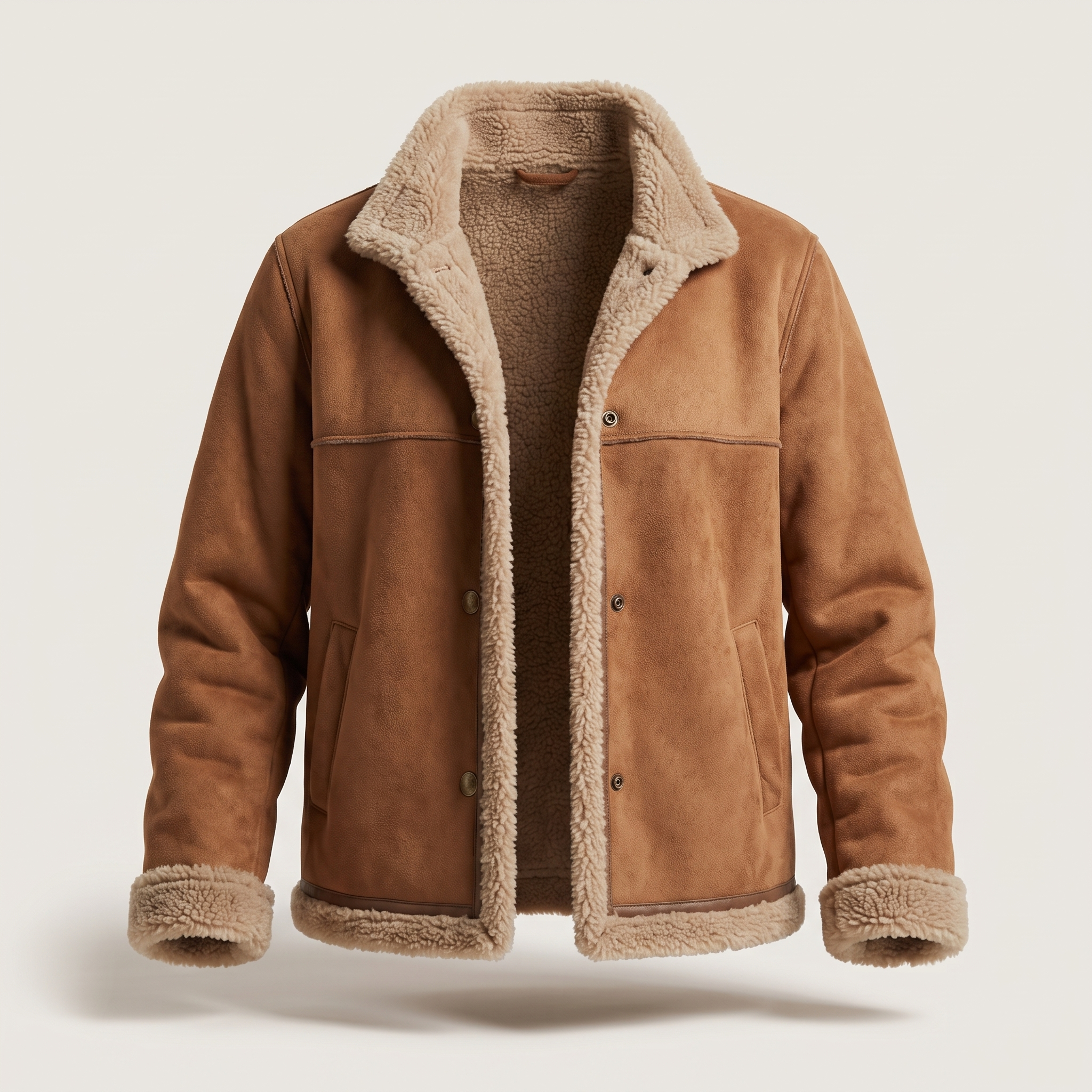 RUBY COSY SHEARLING-LINED JACKET