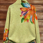 Isabella - Vibrant Tropical Floral Zip-Up Cardigan