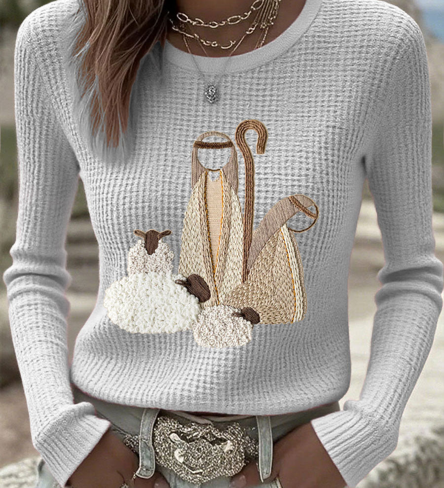 Women's Christmas Jesus Nativity Tops