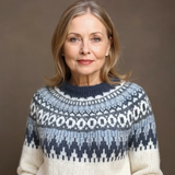 Janet | Ivory & Navy Fair Isle Jumper