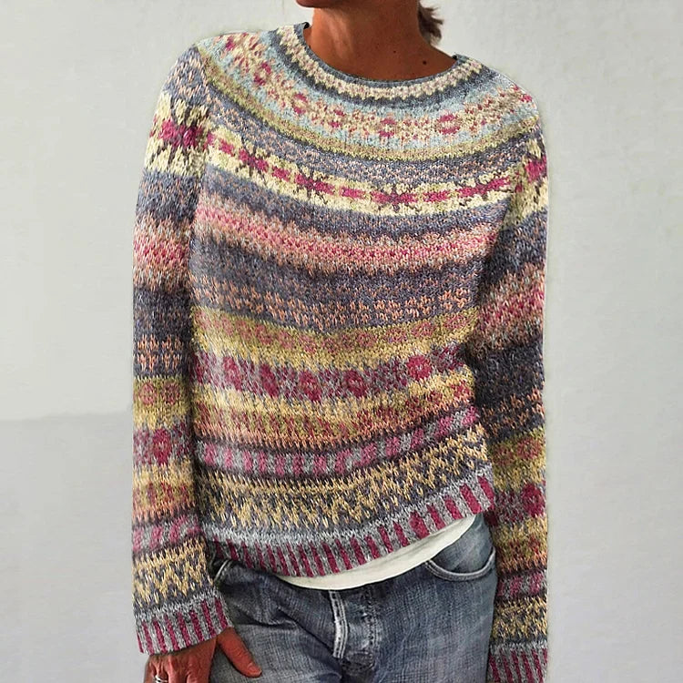 Keira | Multicolour Nordic Knit Jumper