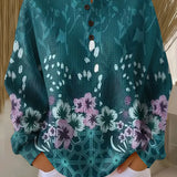 Willow - Turquoise Floral Top